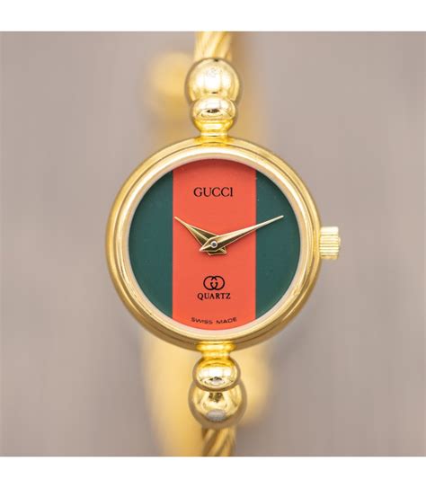 vintage gucci ladies quartz watch|vintage Gucci watch 1990s.